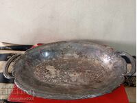 Bol argintat, fructieră Art Deco