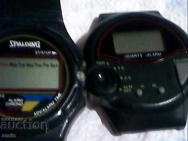 Electronic 4-watches, working, no batteries