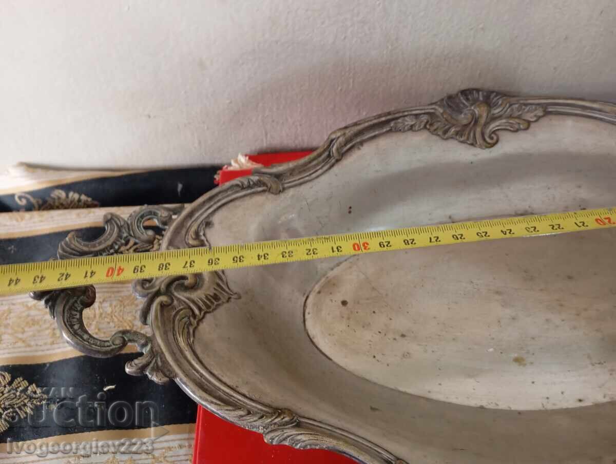 Licitație Bol argintat, fructieră Art Deco