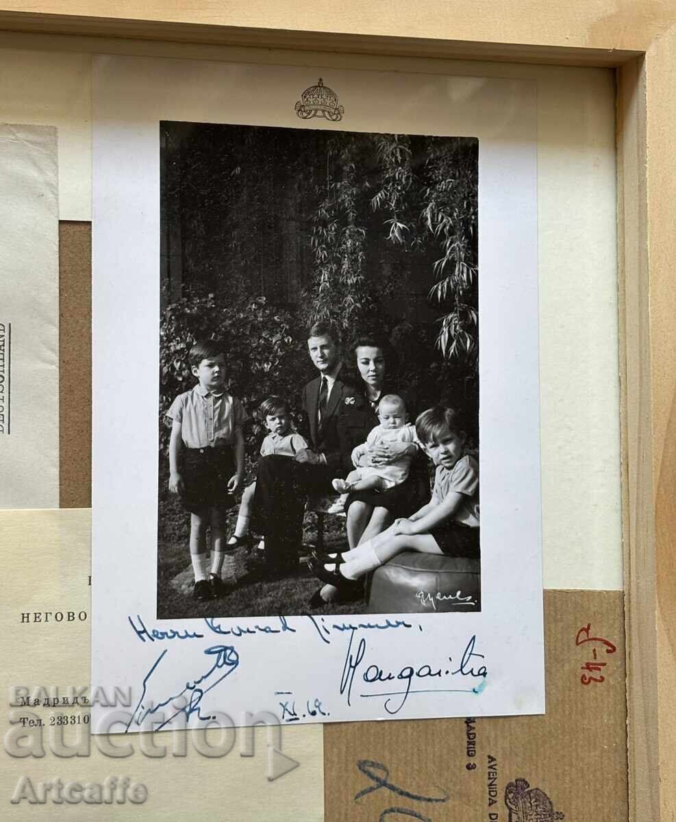 Simeon de Saxa-Coburg și Gotha - familia regală, fotografie semnată cu preț € 600.00 | 1173.50 BGN
