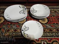 Porcelain plates. 13 pieces