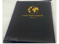 Album-clasor pentru 120 de monede în cartonase /c