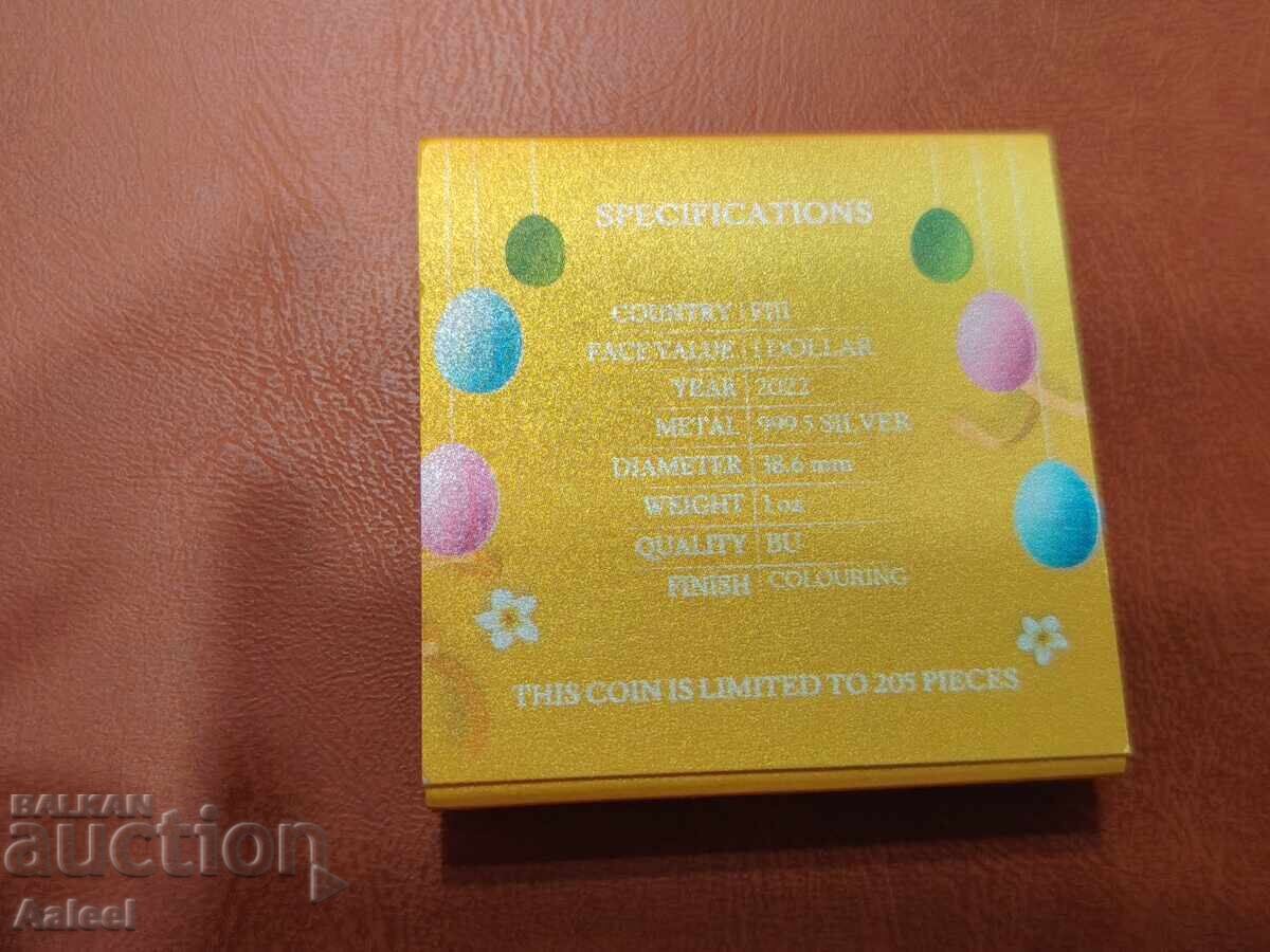 Argint 1 oz Fiji 2022 Ou de Paște - 5