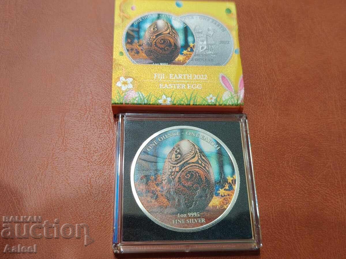 Argint 1 oz Fiji 2022 Ou de Paște - 6