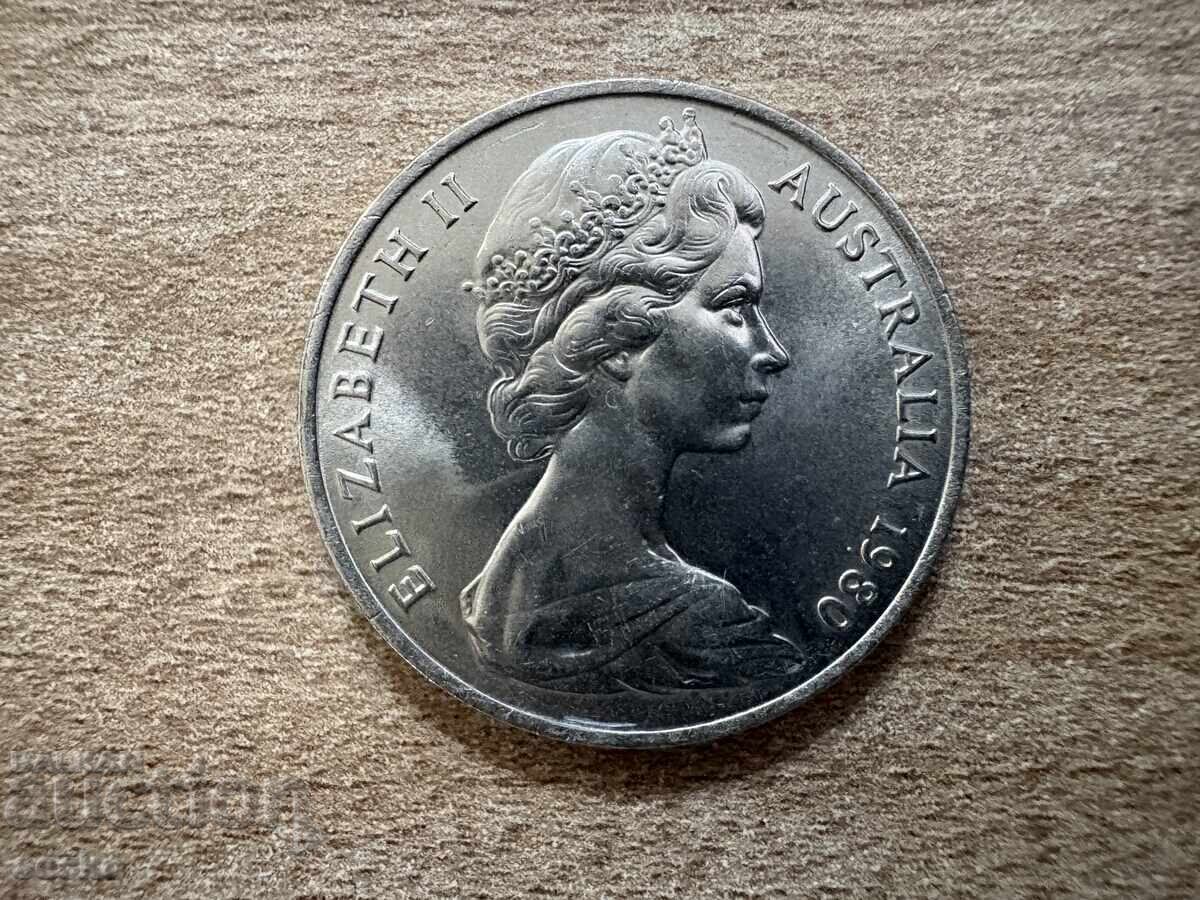 Australia - 20 cenți (1980) cu preț € 0.30 | 0.59 BGN