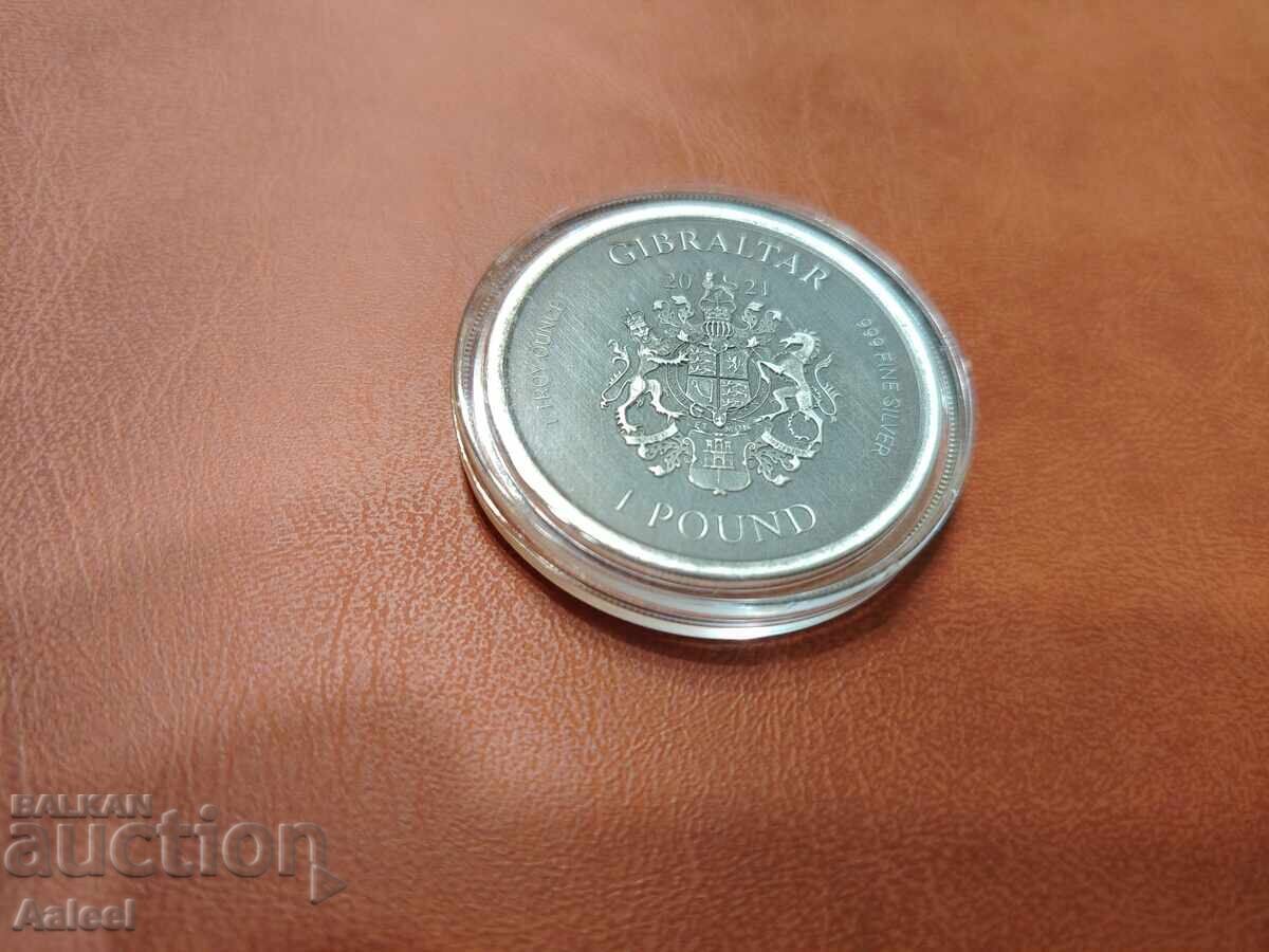 Argint 1 oz Gibraltar 2021 Medusa's Head cu preț € 125.00 | 244.48 BGN