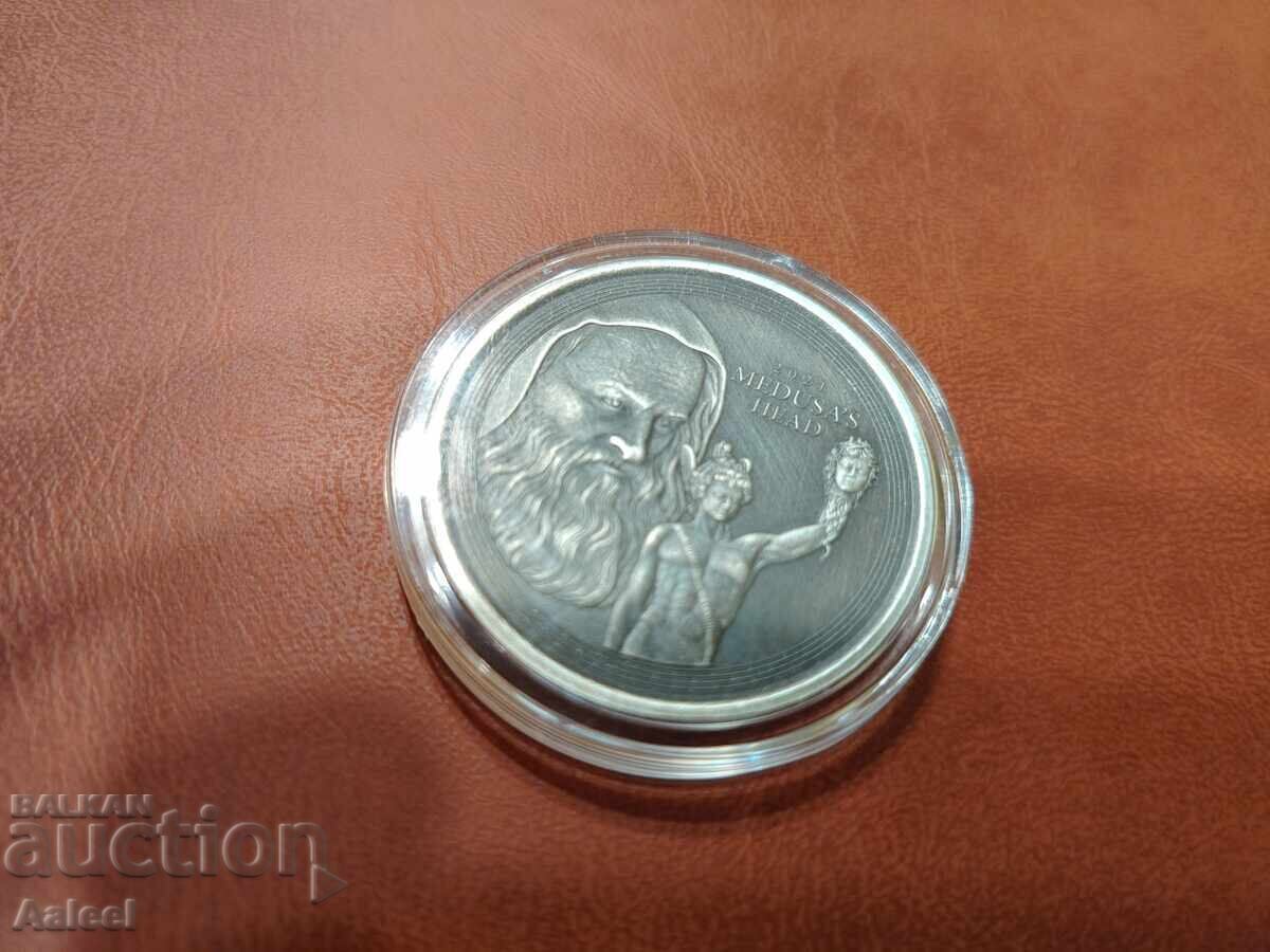 Argint 1 oz Gibraltar 2021 Medusa's Head