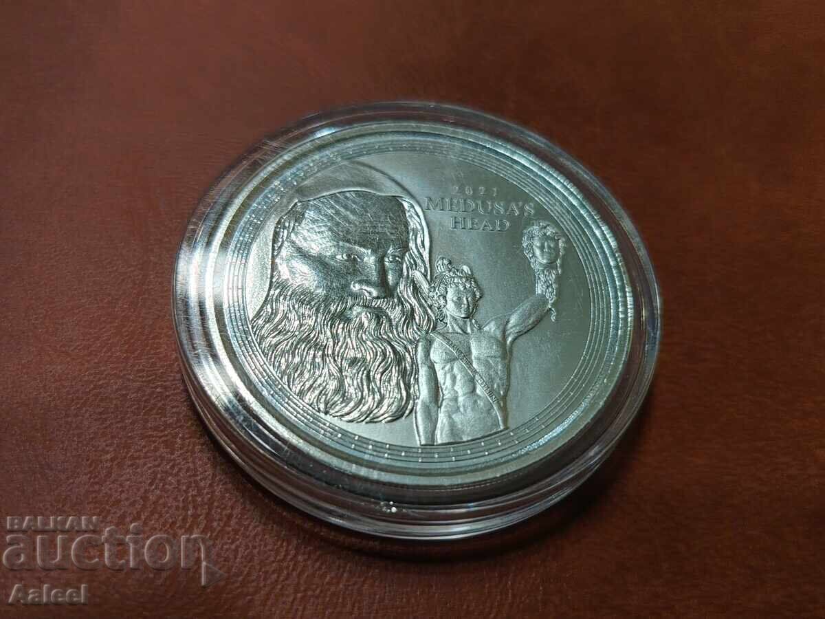 Argint 1 oz Gibraltar 2021 Medusa's Head