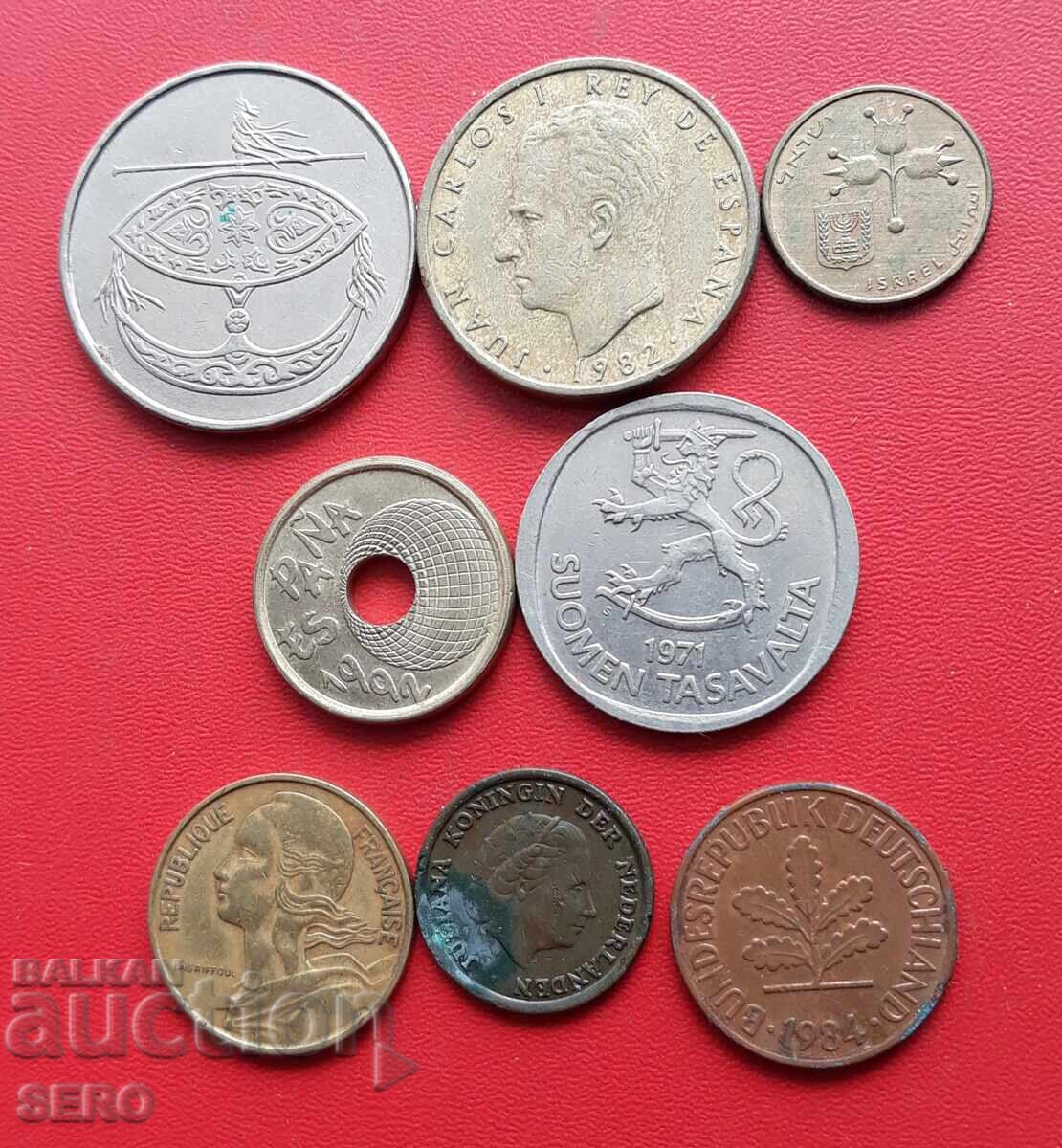 Mixed lot of 8 coins with price € 0.51 | 1.00 BGN