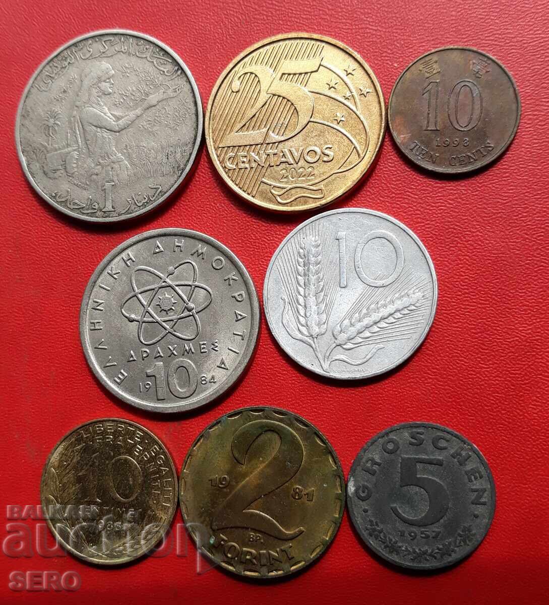 Смесен лот от 8 монети