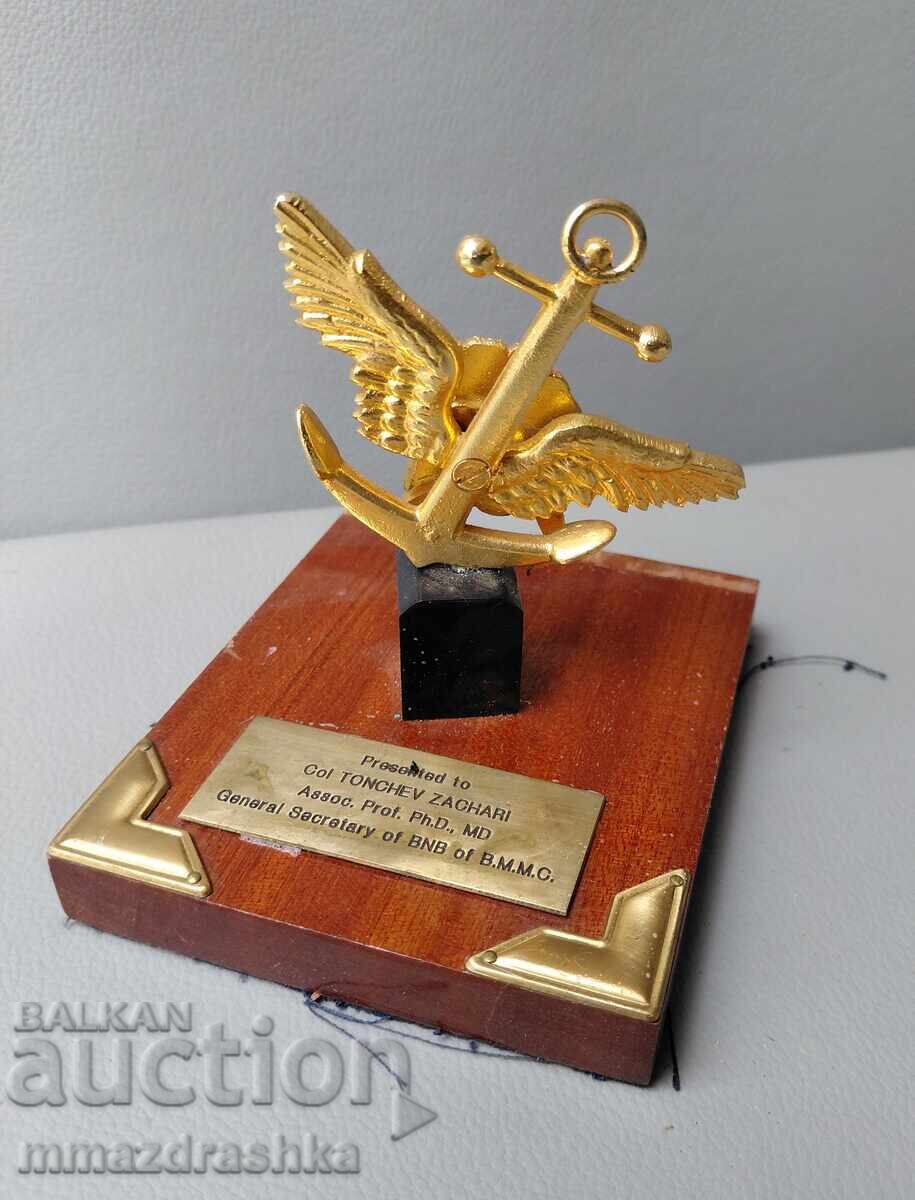 Plaque awarded to Associate Professor D.Sc. Zahari Tonchev