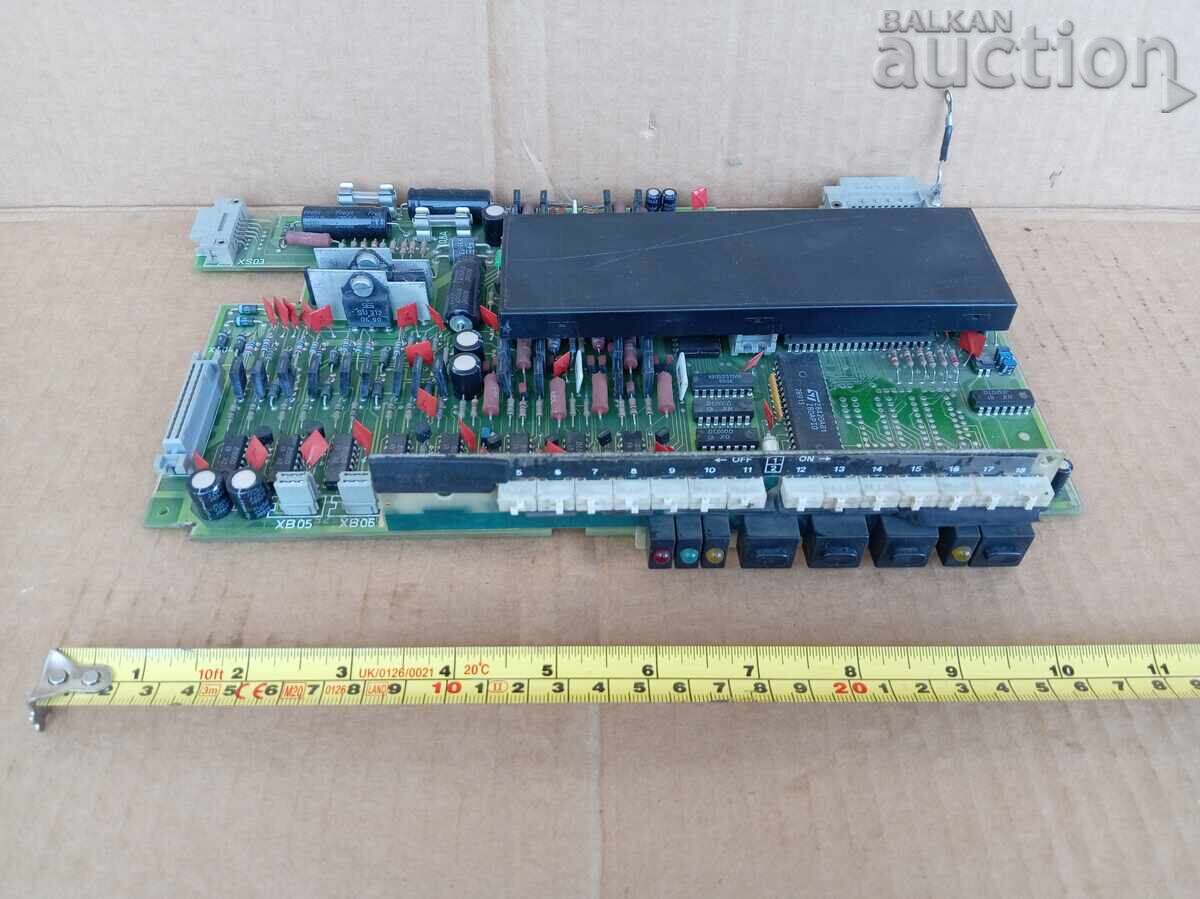 Placă electronică veche comutator industrial RFT RDG anii '70 '80 CPU