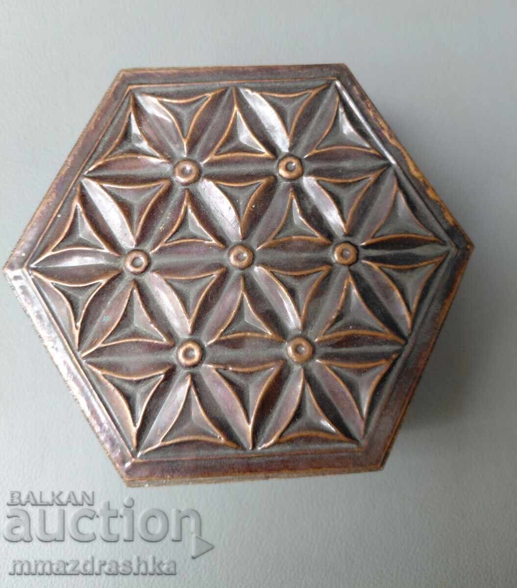 Copper jewelry box with price € 0.01 | 0.02 BGN