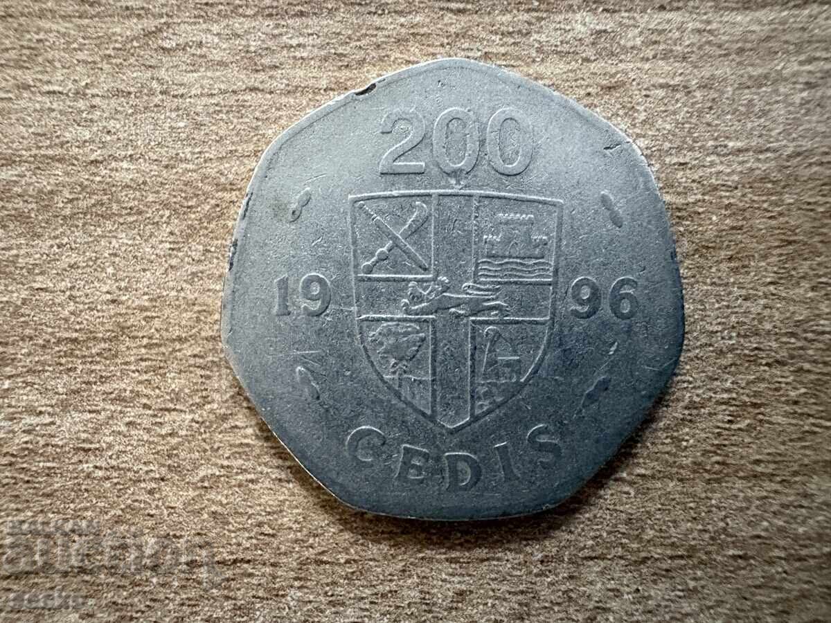 Ghana - 200 cedi (1996)