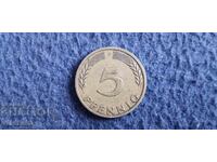 Γερμανία (ΟΔΓ) 5 πφένιχ 1949 F Τράπεζα των Κρατιδίων