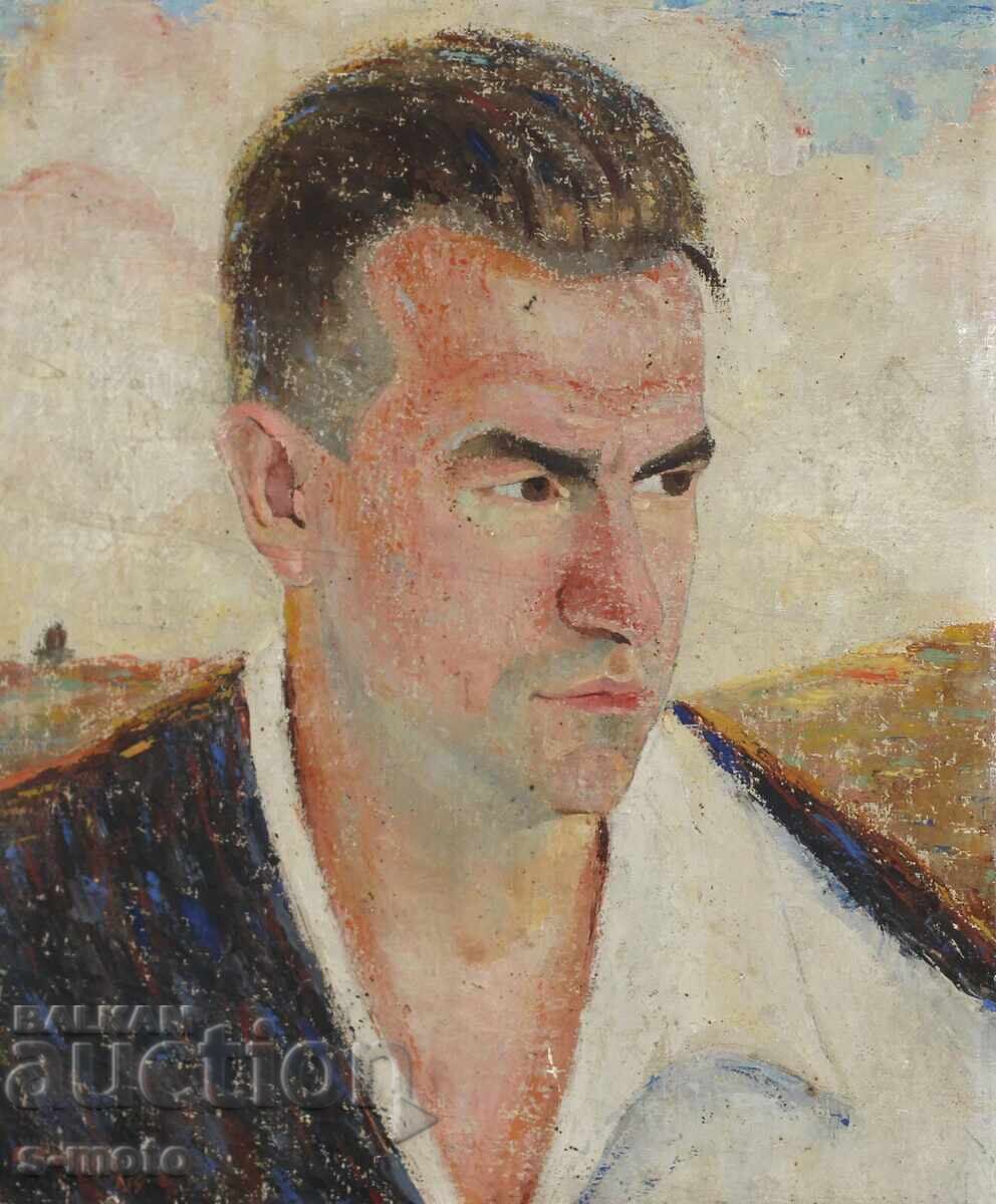 Boris Kolev (1906 - 1982) portret în ulei cu preț € 480.00 | 938.80 BGN
