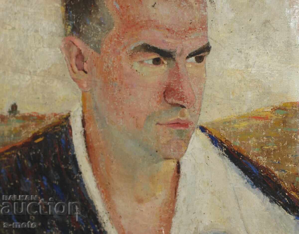 Boris Kolev (1906 - 1982) portret în ulei - 7