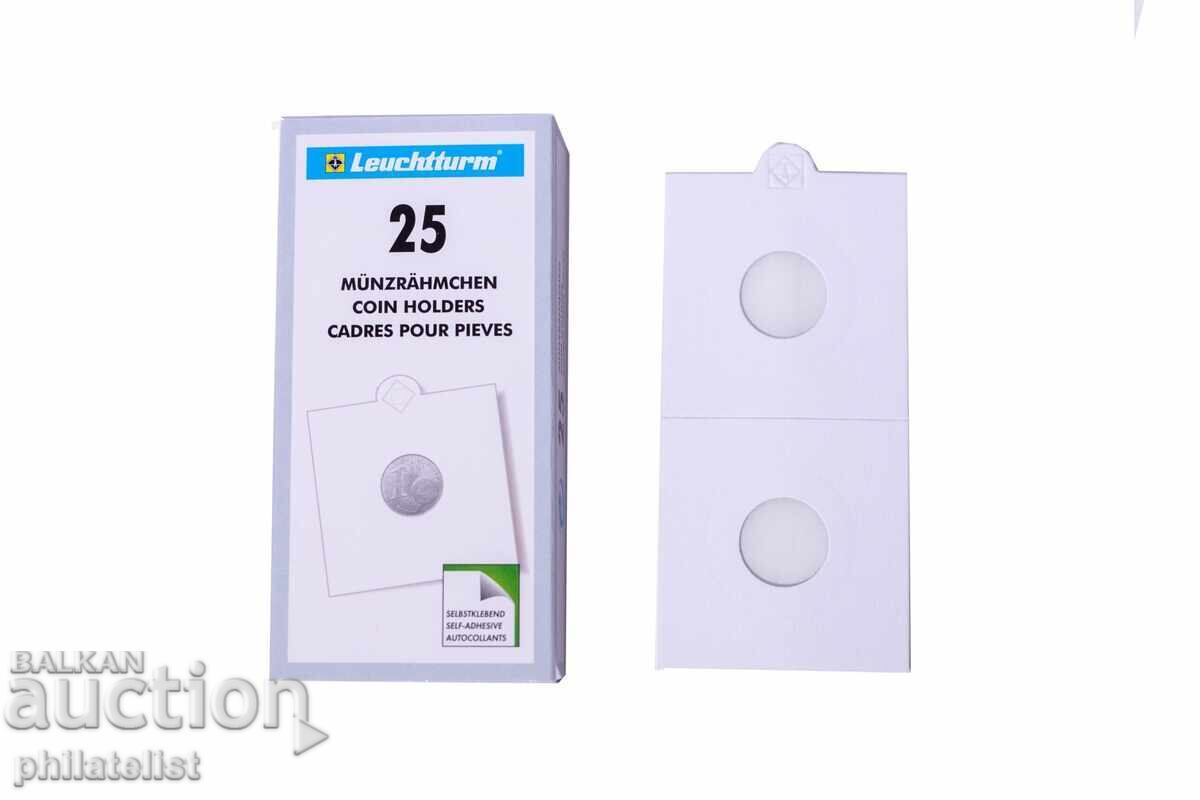 Carduri de monede Leuchtturm 25 buc/pachet. 17,5 mm /c