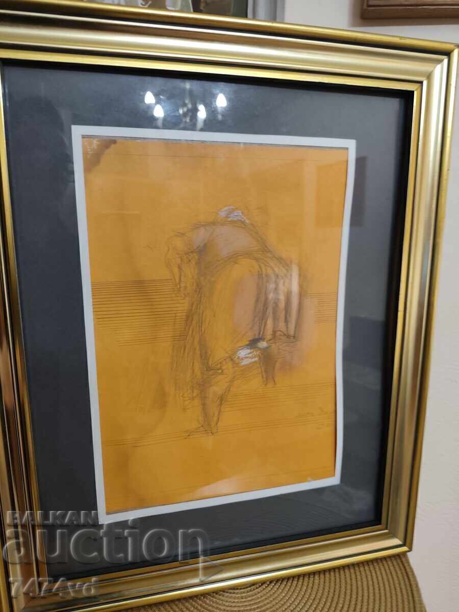 Tablou de Aneta Drăgușanu, înrămat, pastel tehnică mixtă cu preț € 500.00 | 977.92 BGN