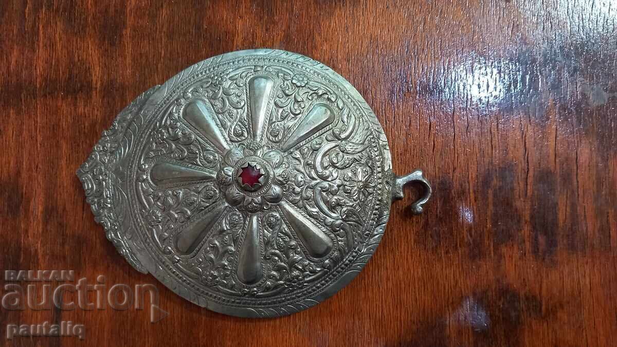 HALF OF A KYUSTENDIL SILVER BUCKLE BUCKLES