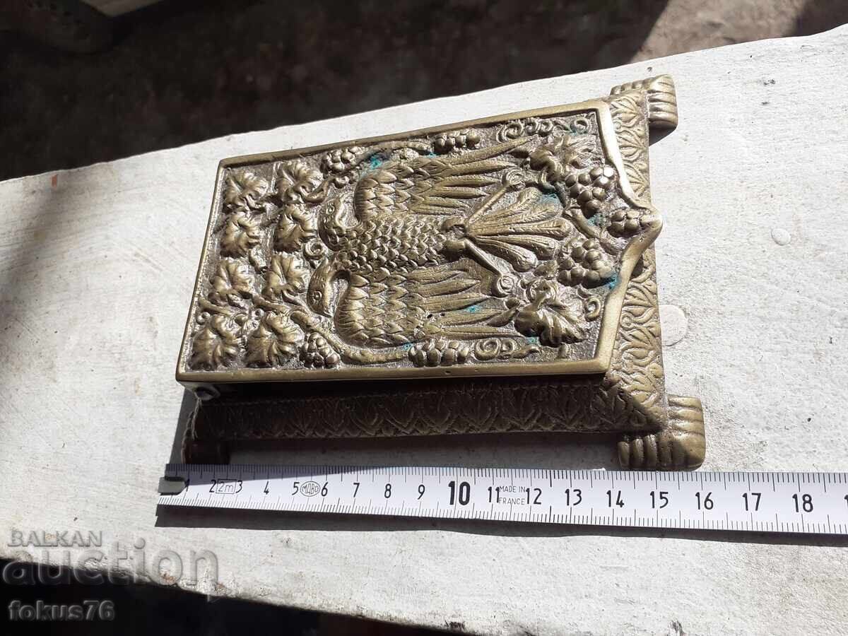 Vechi suport de birou antic din bronz masiv - 5