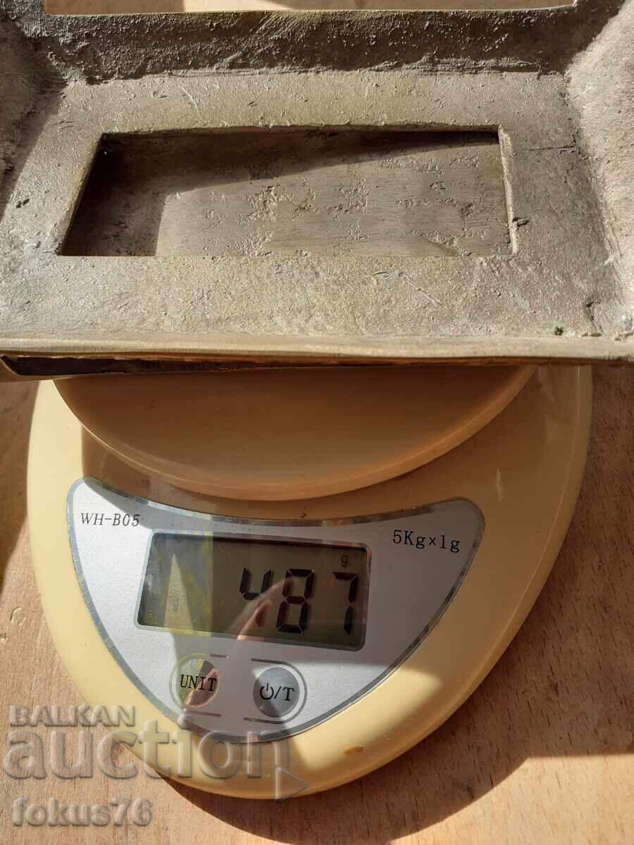 Vechi suport de birou antic din bronz masiv - 6