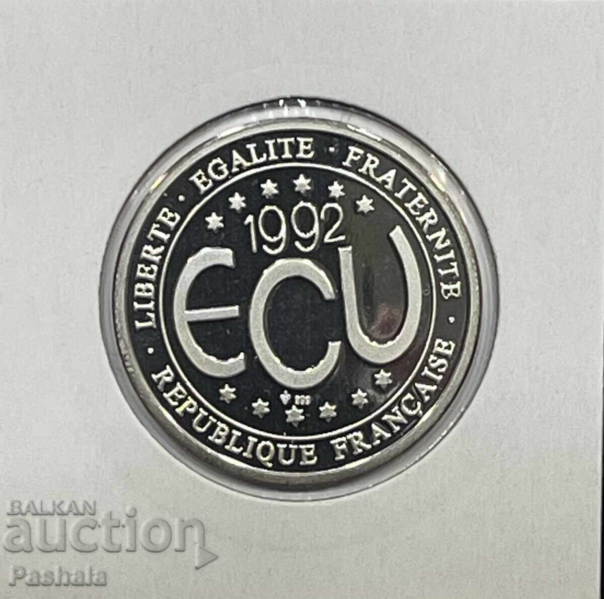 Franța 1 ecu 1992 cu preț € 30.00 | 58.68 BGN