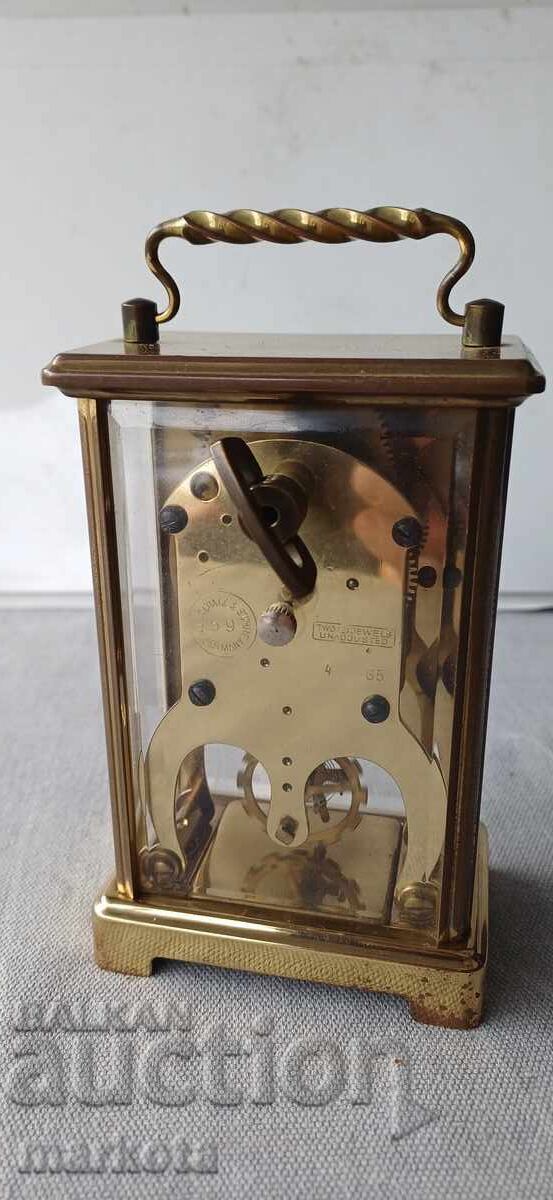 Licitație Ceas de masă german cu opt zile, tip trăsură - „Schatz & Söhne”