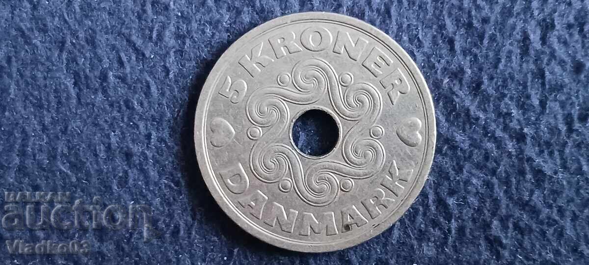 Denmark 5 Kroner 1990