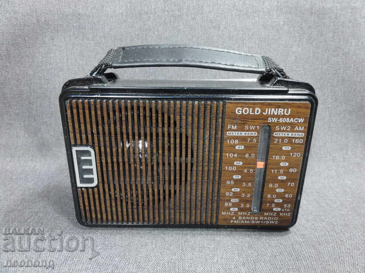 БЗЦ СТАР РЕТРО ТРАНЗИСТОР РАДИО GOLD JINRU