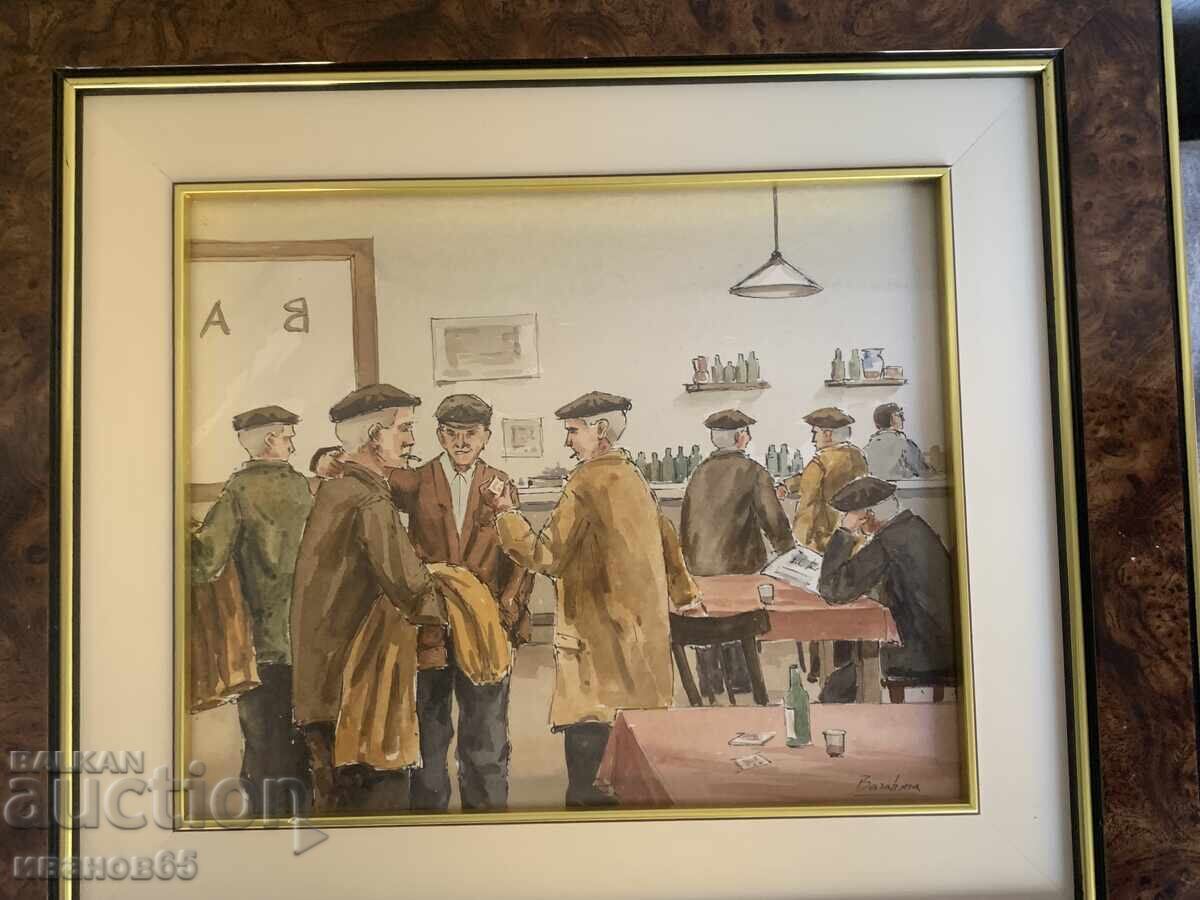 tablou întâlnire între prieteni la tavernă 1 cu preț € 30.00 | 58.68 BGN