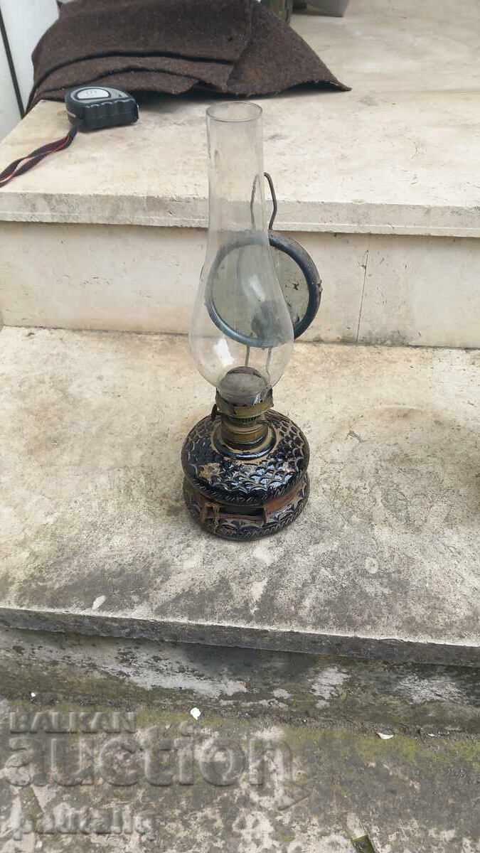 VECHE LAMPĂ CU GAZ FELNAR STICLĂ MARO