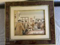 картина среща на приятели в кръчмата 3