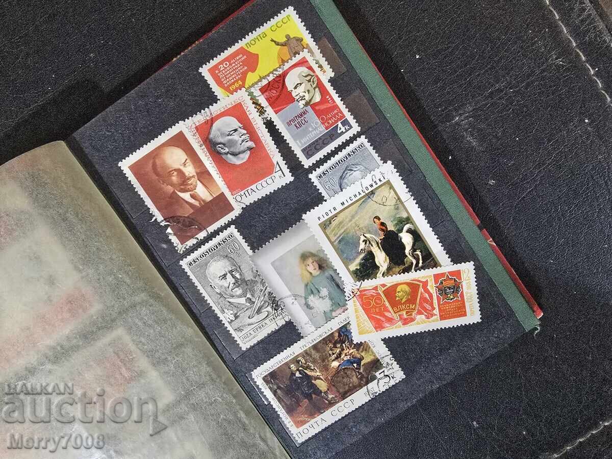 Licitație Album de colecție pentru timbre poștale în stil retro !!!