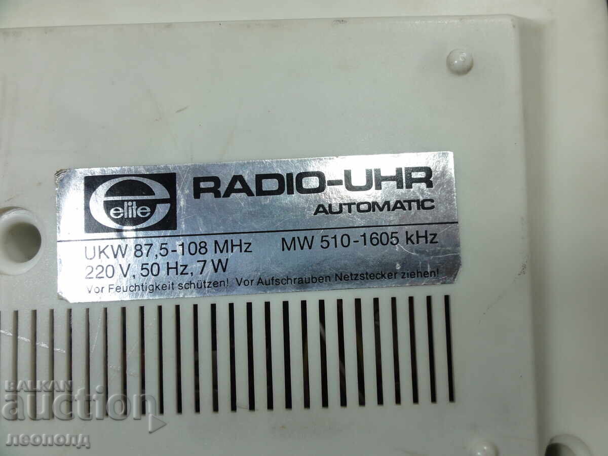 БЗЦ СТАР РЕТРО ТРАНЗИСТОР РАДИО ЧАСОВНИК ELITE RADIO UHR - 6