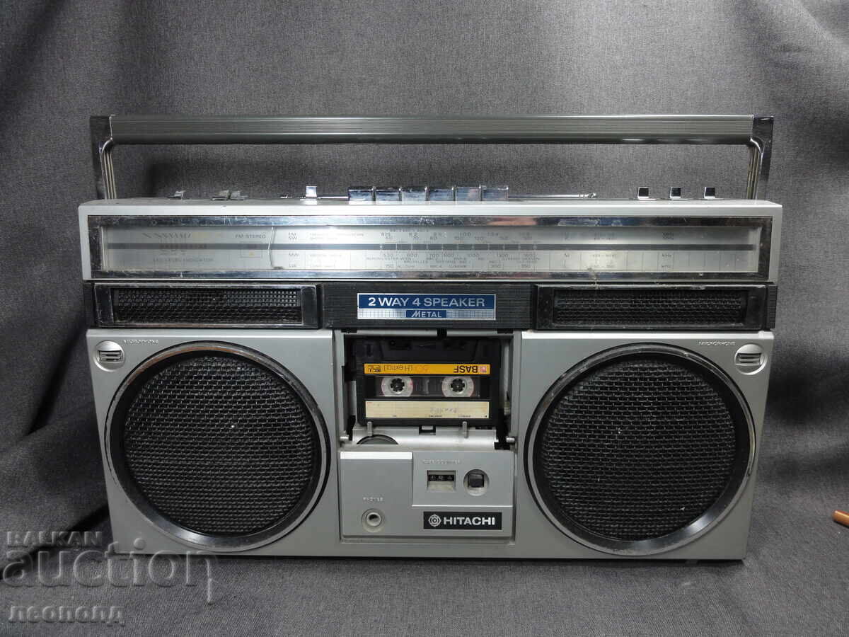 БЗЦ СТАР РЕТРО ТРАНЗИСТОР РАДИО КАСЕТОФОН HITACHI