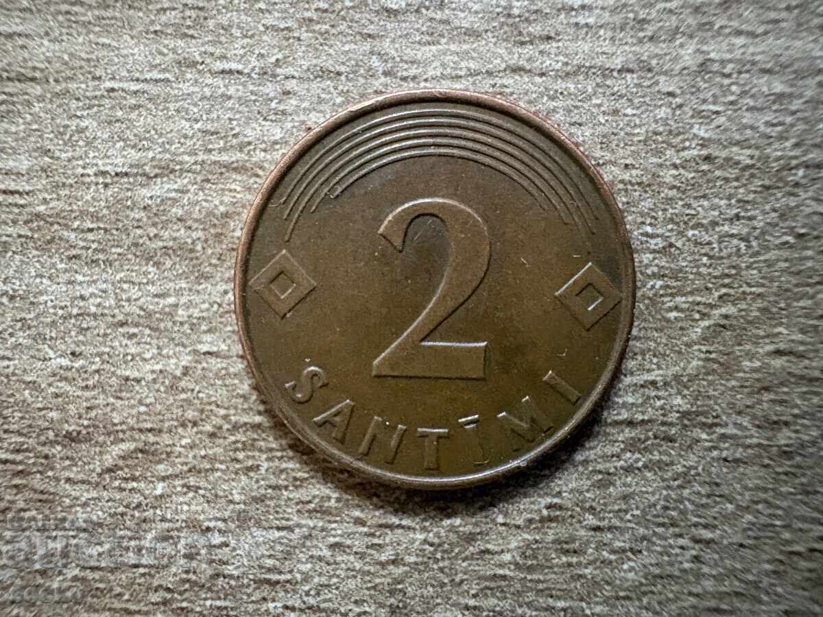 Letonia - 2 santimi (2000)