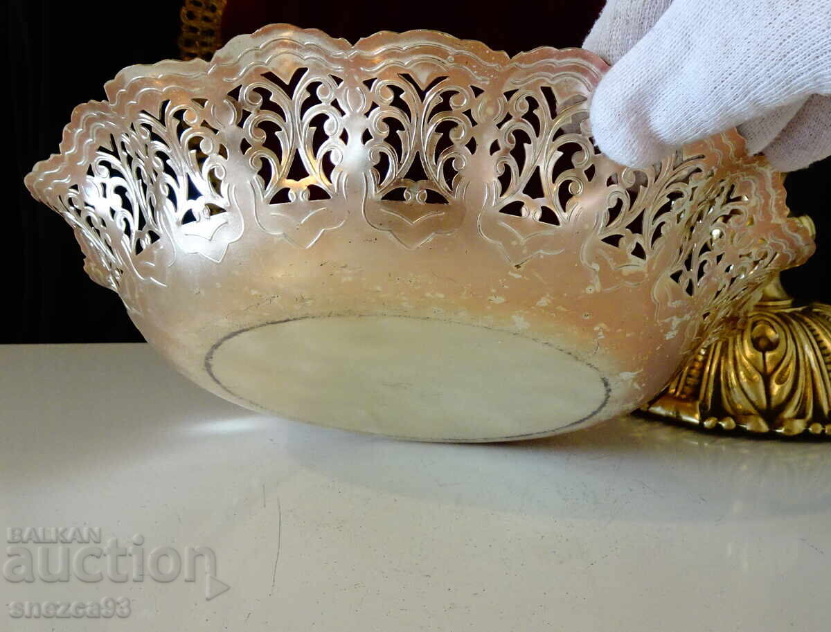 Fructieră argintată, coș pentru pâine 25 cm - 5 Fructieră argintată, coș pentru pâine 25 cm - 5