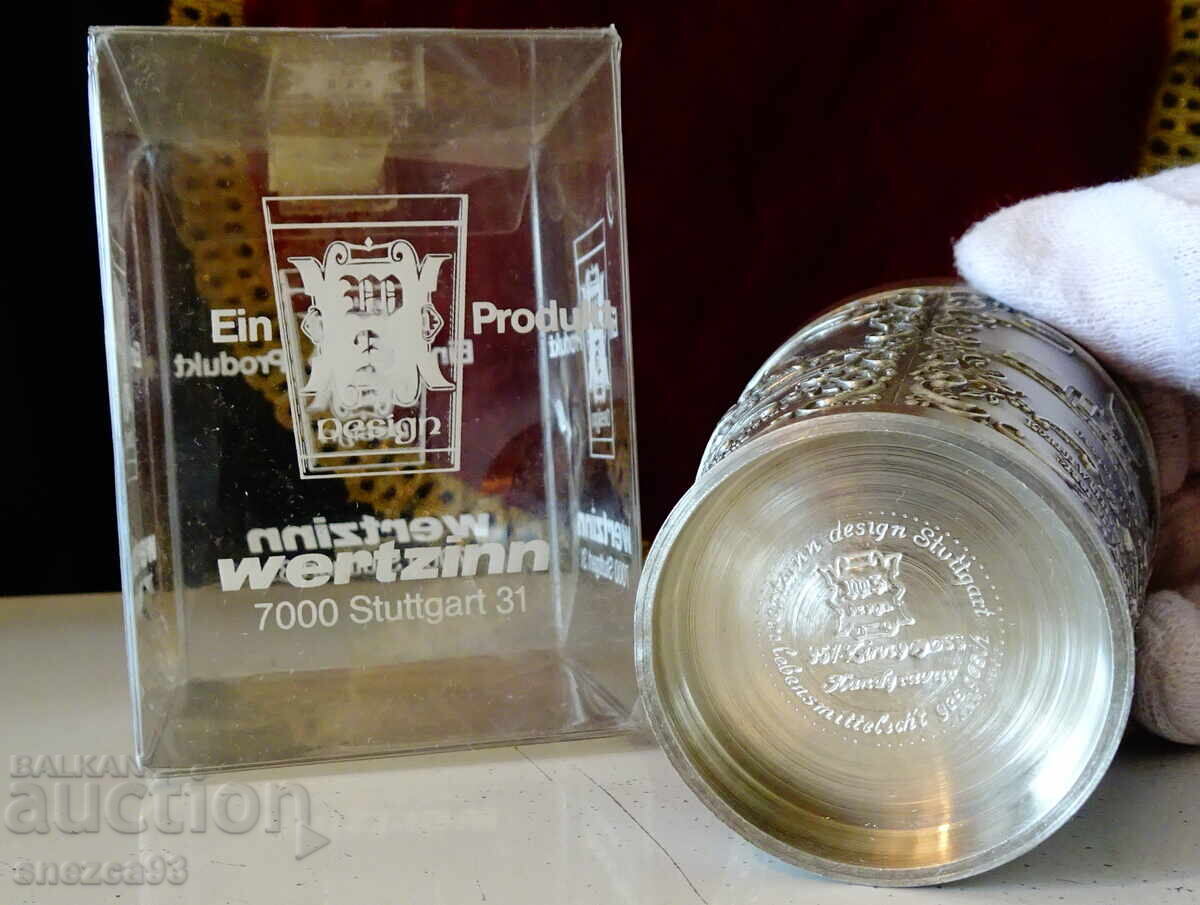 Tin cup with train, locomotive, box - 6
