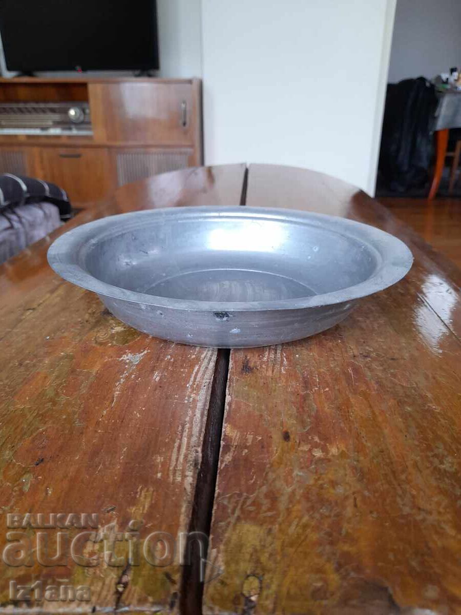 Old copper bowl, plate