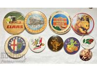 COLECȚIE 10 BUCĂȚI INSIGNE ROTUNDE RARE