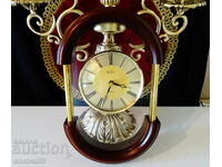 Ceas de perete german Royal, placat cu aur