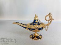 Λυχνία του Αλαντίν, αρωματική λάμπα σε μπλε και χρυσό