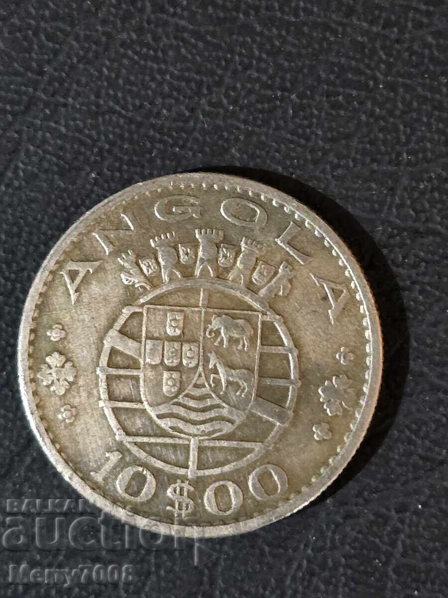 Vând monedă din Angola cu valoarea nominală de 10 escudo!