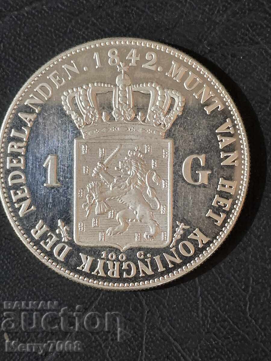 Vând monedă de colecție din argint de 1 gulden !!! cu preț € 75.00 | 146.69 BGN