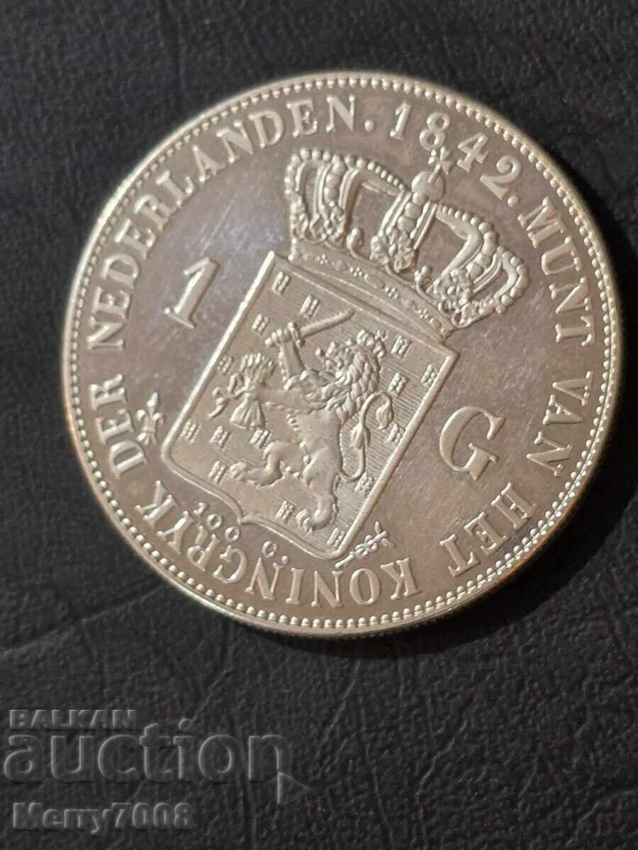 Licitație Vând monedă de colecție din argint de 1 gulden !!!