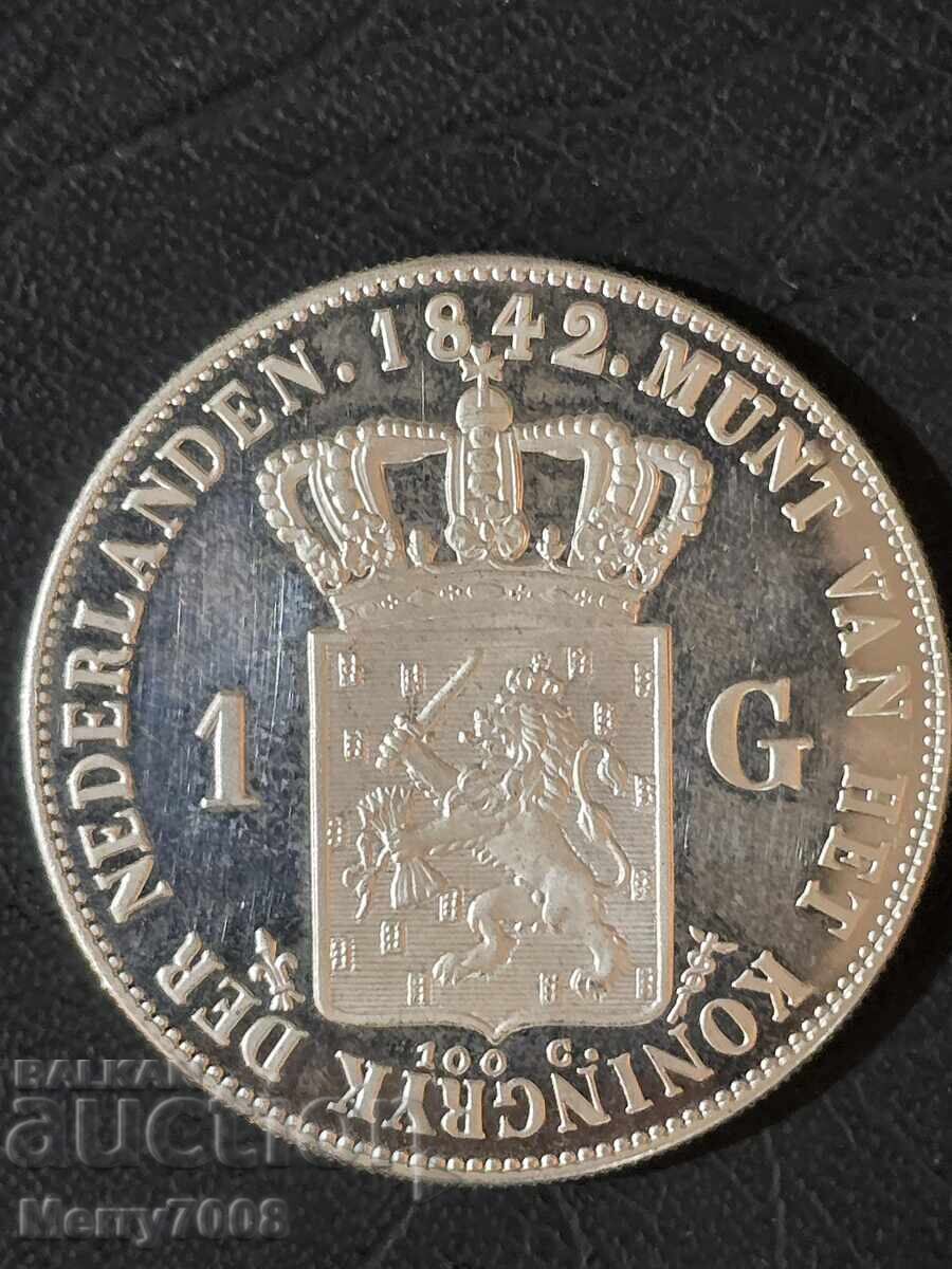 Vând monedă de colecție din argint de 1 gulden !!! - 6