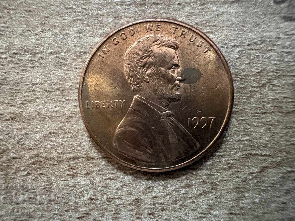 SUA - 1 cent (1997) cu preț € 0.08 | 0.16 BGN SUA - 1 cent (1997) cu preț € 0.08 | 0.16 BGN