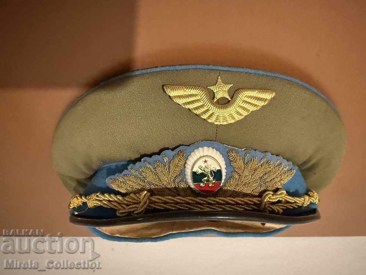 Șapcă militară de general bulgar pentru uniformă de general al Forțelor Aeriene