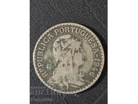 Сребърна монета 1 Escudo – Португалия, 1946 година. !!!